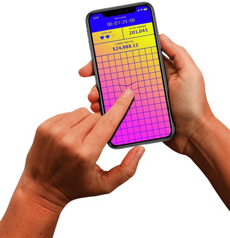 Finger on the App.